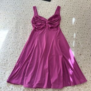 Y2K 2000s MODA purple dress with bow detail
